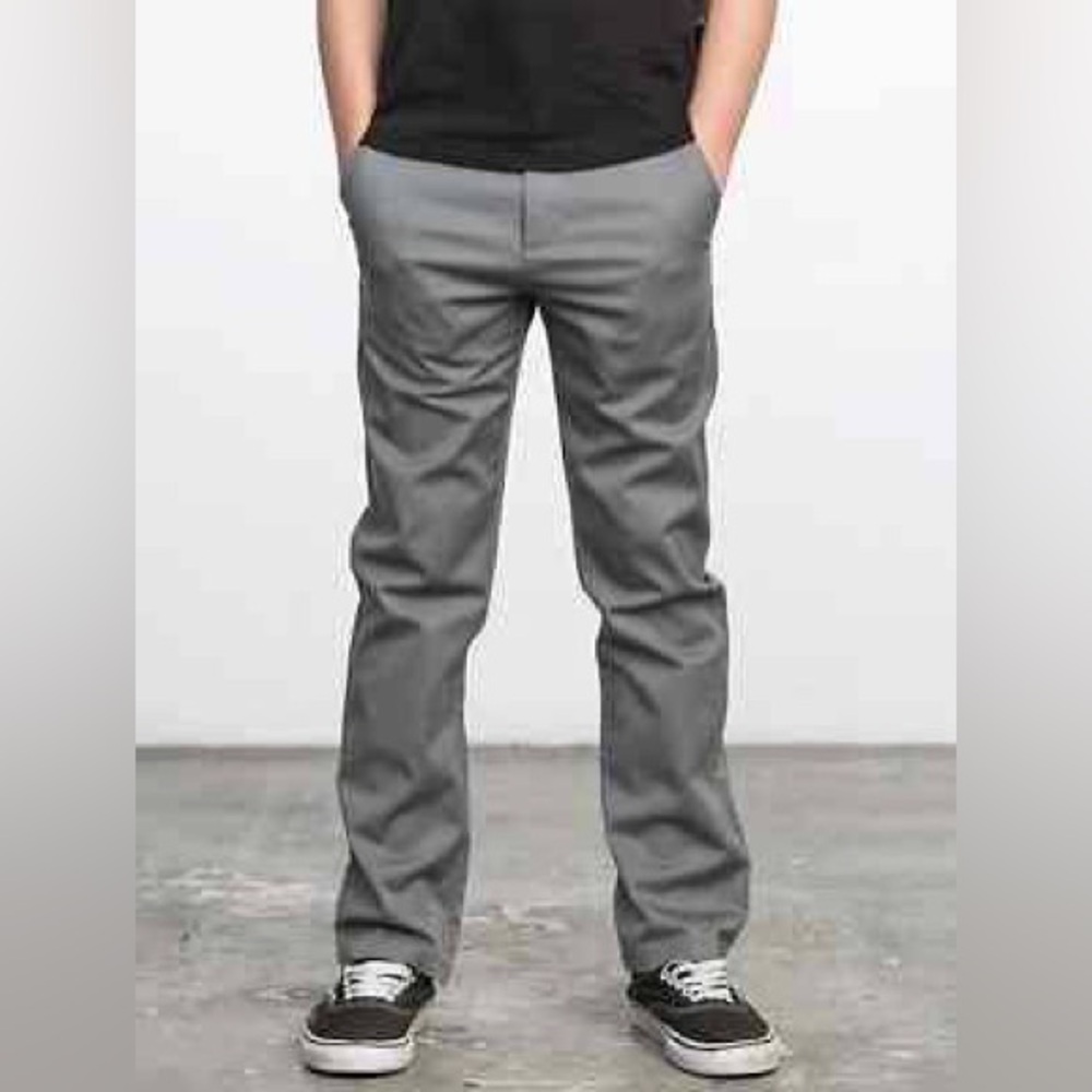 RVCA Kids Gray Casual Pants